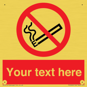 Custom No E-cigarettes / Vaping Sign